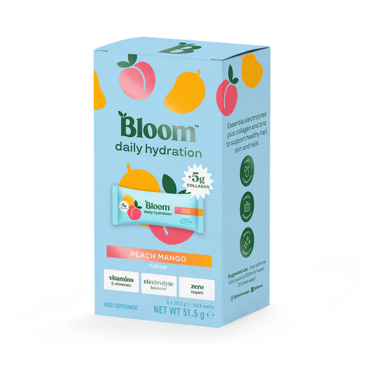 Bloom Hydration Sachets Peach Mango 5 Sachets
