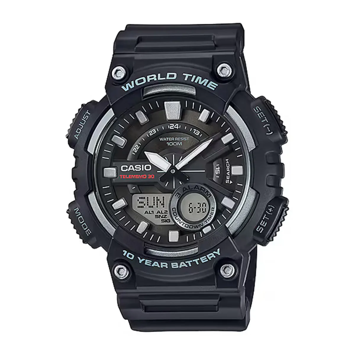 Casio Standard Black Dial AEQ Mens Watch