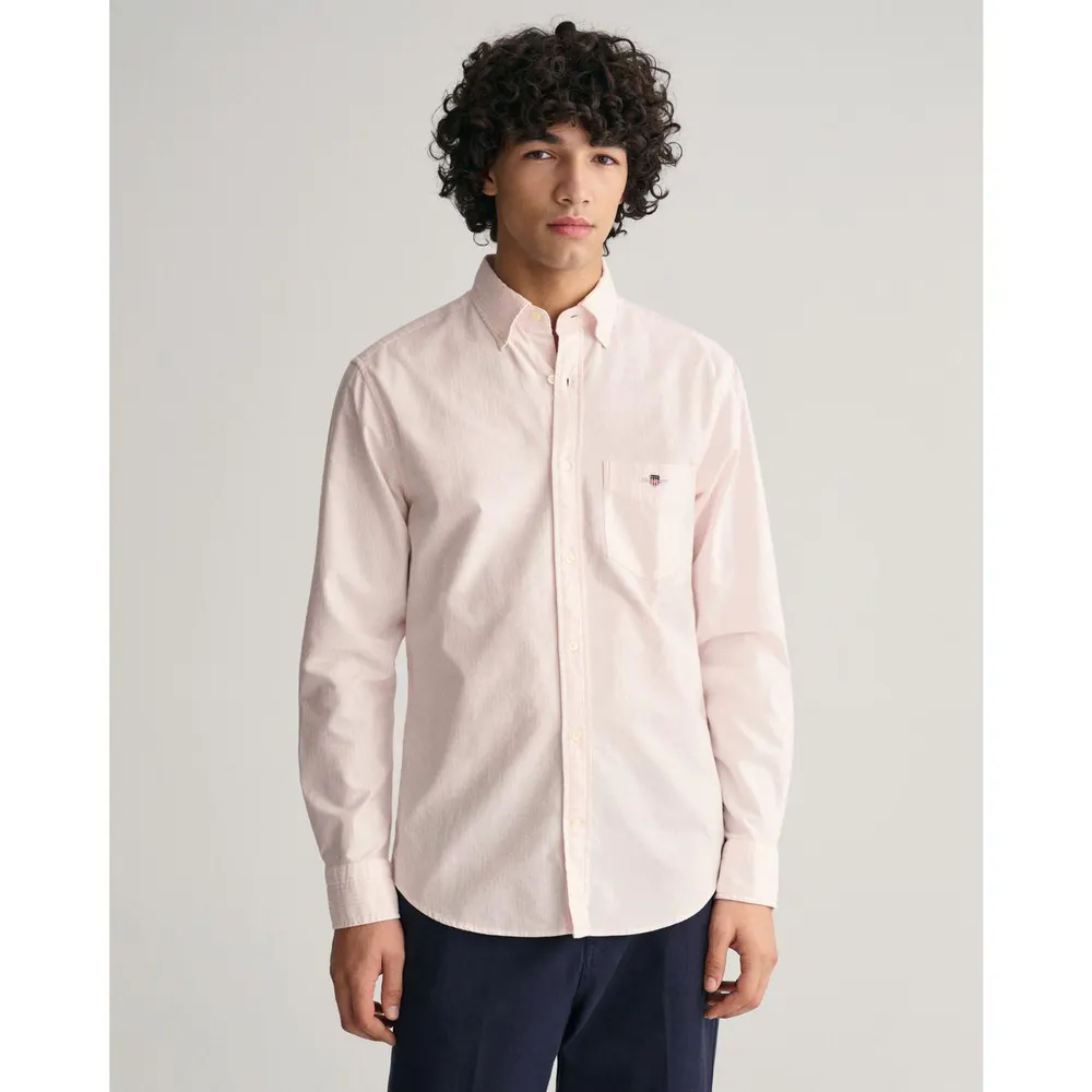 Gant Regular Fit Banker Stripe Classic Oxford Shirt