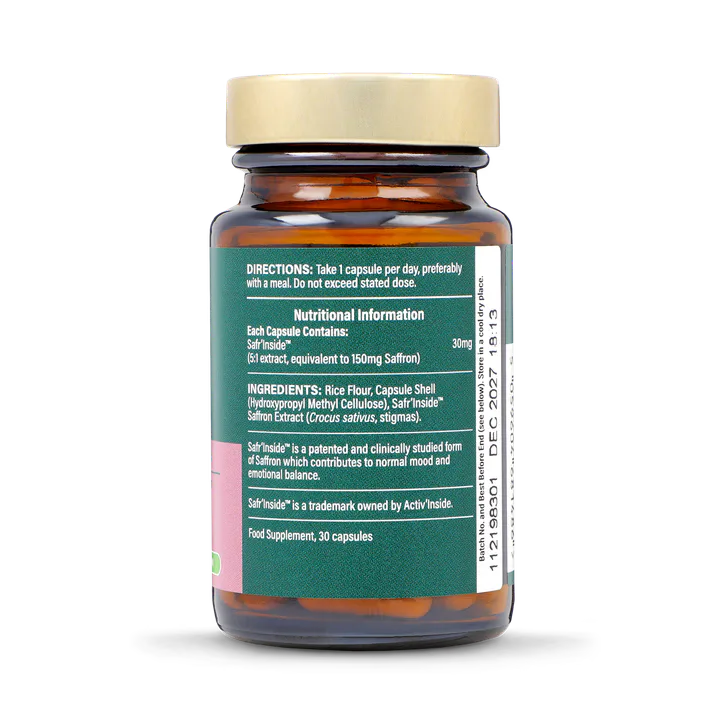 For Him Saffron 30mg 30 Capsules, additional product view 3