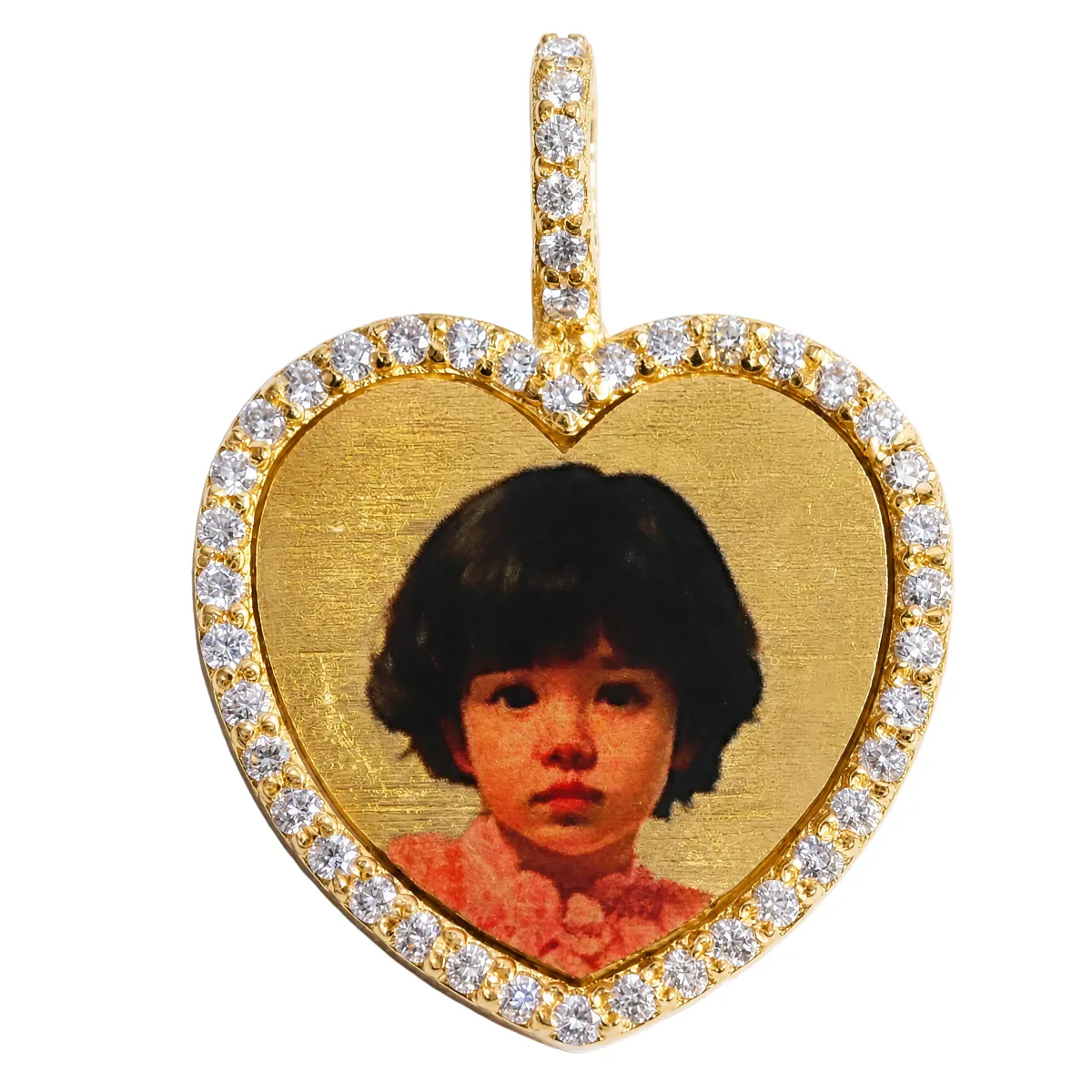 RINA - SUNNY 2 Heart Diamond Photo Pendant 20mm 71425 in Rose Gold – Pendant