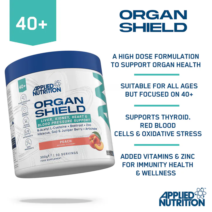 Applied Nutrition Organ Shield Support Powder Peach 300g detail 2