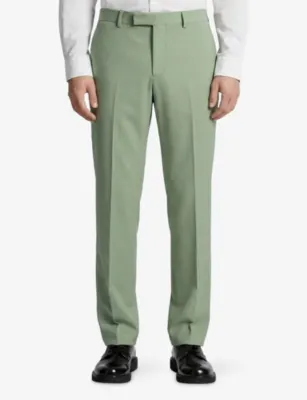 THE KOOPLES Straight-Leg Regular-Fit Wool Trousers detail 3