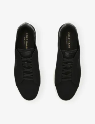 COLE HAAN Grandpro Luxe Slip-On Stitchlite™ Knitted Trainers - EUR 44 / 10 UK MEN in BLK/WHITE, additional product view 2