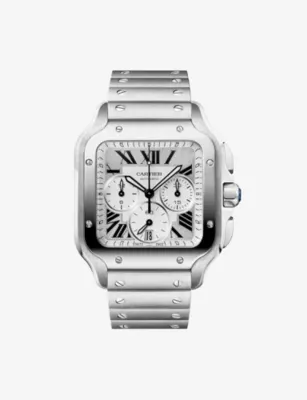 CARTIER Santos de Cartier Large Model Steel Automatic Watch