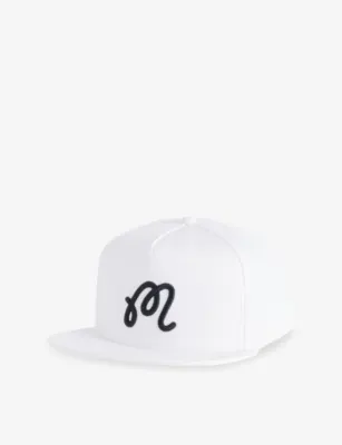 MALBON Brand-Embroidered Woven Cap in WHITE – Mens | Sportswear | Accessories