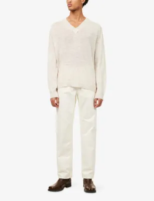 NUDIE JEANS Rad Rufus Everivory Cotton Denim Jeans - 34/32 in Everivory, additional product view 2