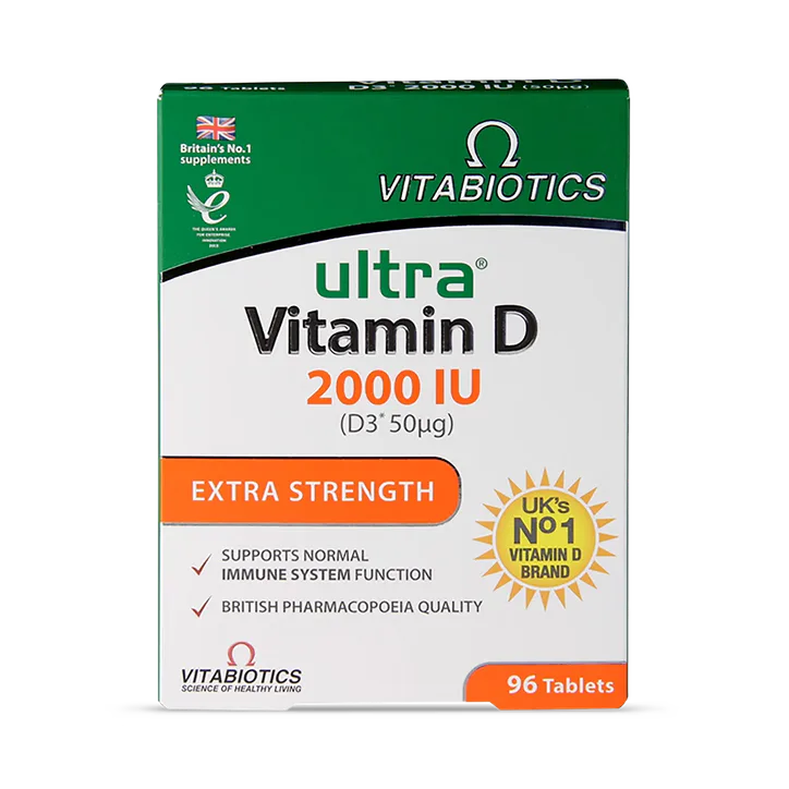 Vitabiotics Ultra Vitamin D 2000 IU Extra Strength 96 Tablets