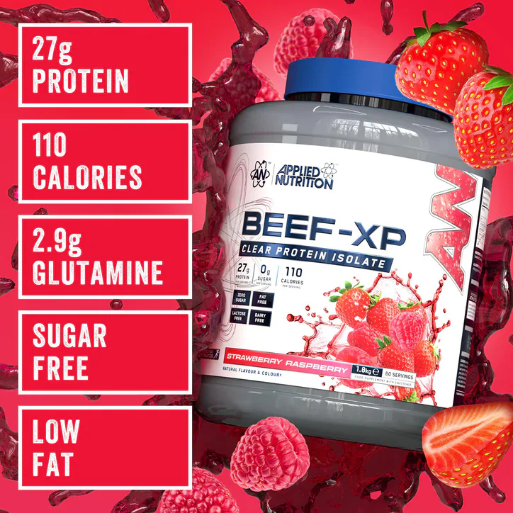 Applied Nutrition Beef XP Clear Protein Isolate Strawberry & Raspberry 1.8KG detail 2