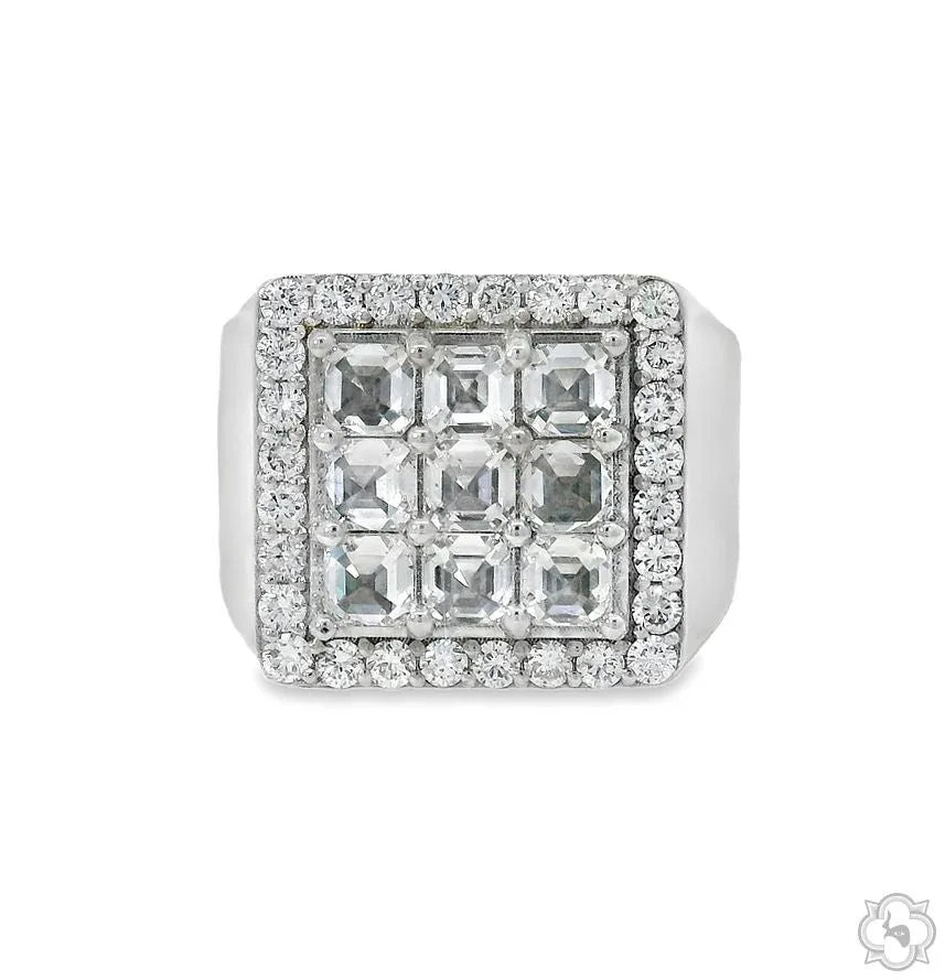 RINA - For Him CUSTOM CVD Upside Down Asscher Diamond Ring 70469 in Rose Gold / 10 – Ring