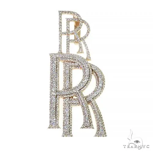 RINA - For Him CUSTOM Double Initial Pendant 66661 in Rose Gold – Pendant