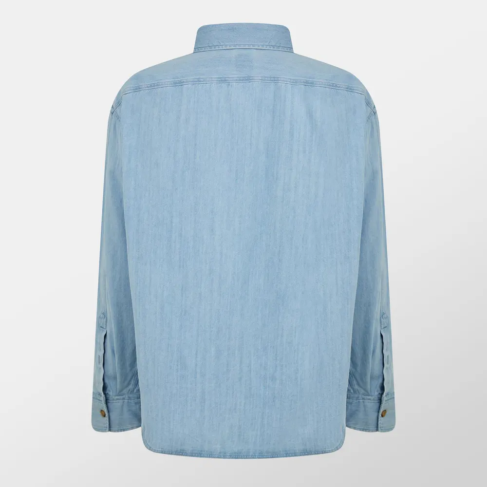 Boss Men's H-CORY Denim Long Sleeve Patterned Shirt detail 2