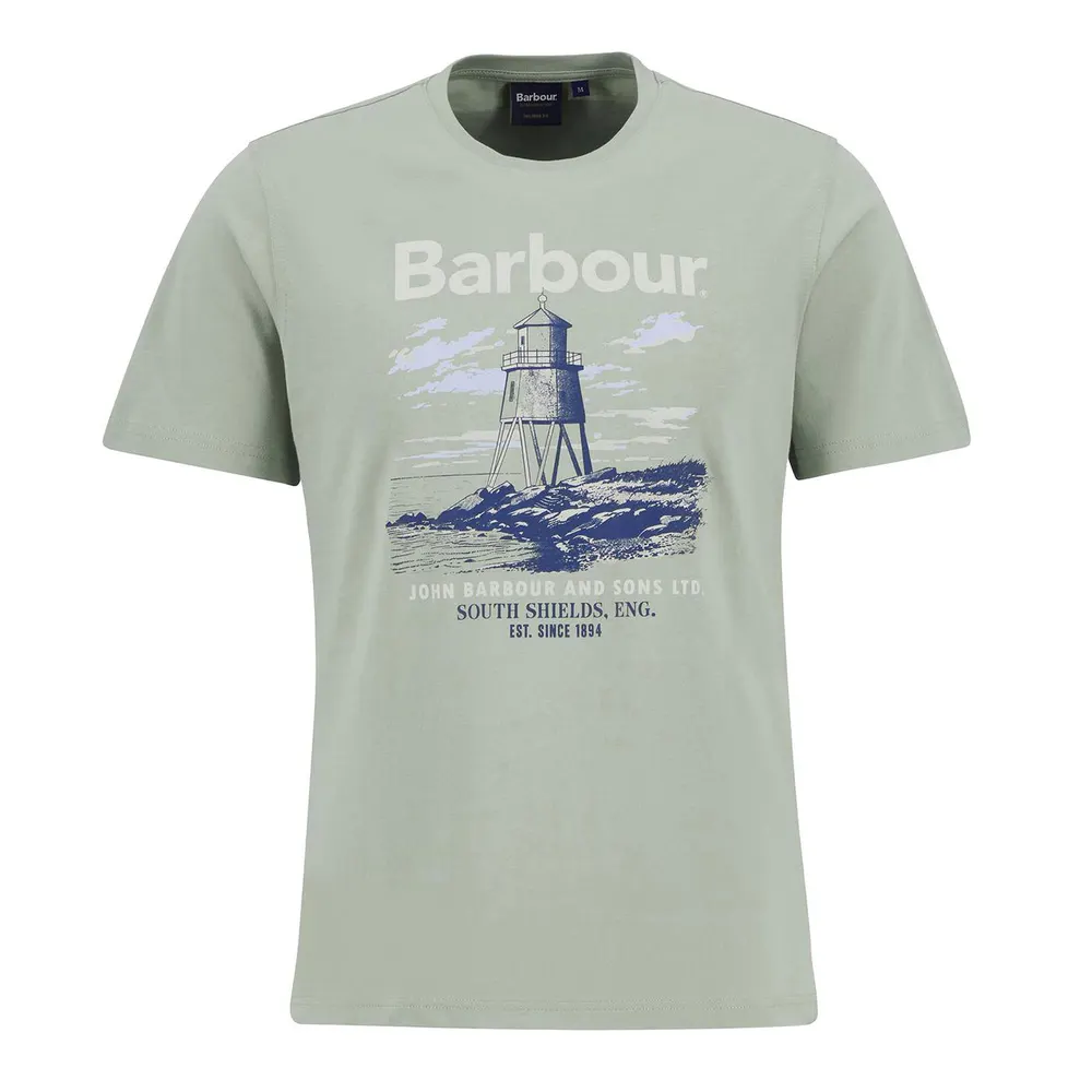 Barbour Men's Harbourside T-Shirt in Seagrass – Clothing