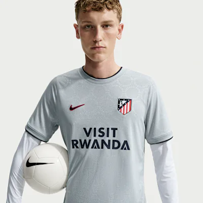 Nike Atlético Madrid Third Men's Nike Dri-FIT Football Pre-Match Top - Light Pumice/Obsidian/Obsidian