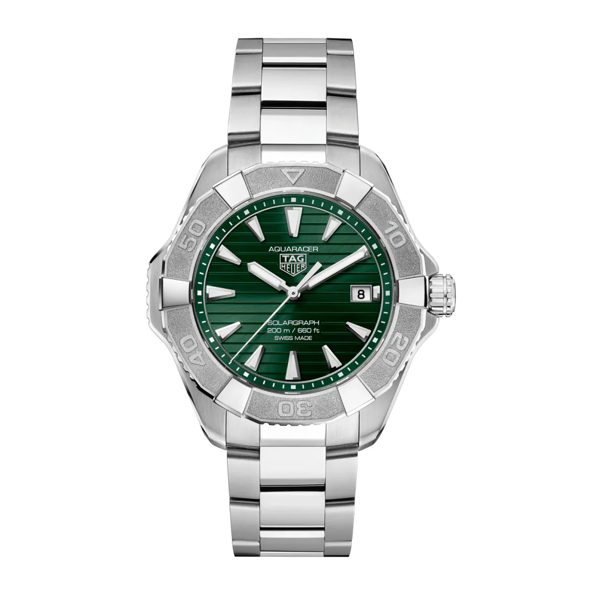 TAG Heuer Aquaracer Professional 200 Solargraph 40mm Mens Watch Green