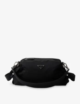 PRADA Explore Re-Nylon Woven Belt Bag - BLACK