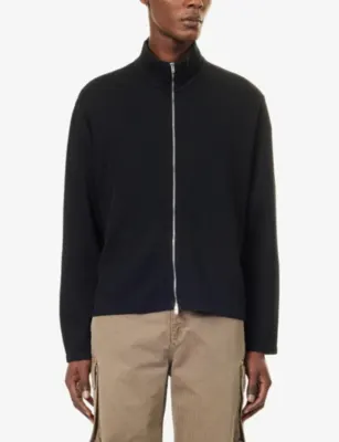OUR LEGACY Shrunken Funnel-Neck Cotton Sweatshirt detail 3