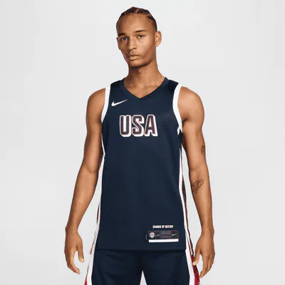 Nike USAB Limited Road Men's Nike Basketball Jersey - Obsidian/White