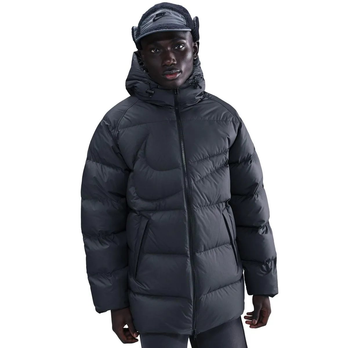 For Him Nike Men's Parka in Black, additional product view 3