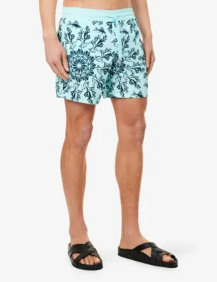 VILEBREQUIN Moorea Coral-Print Swim Shorts detail 3