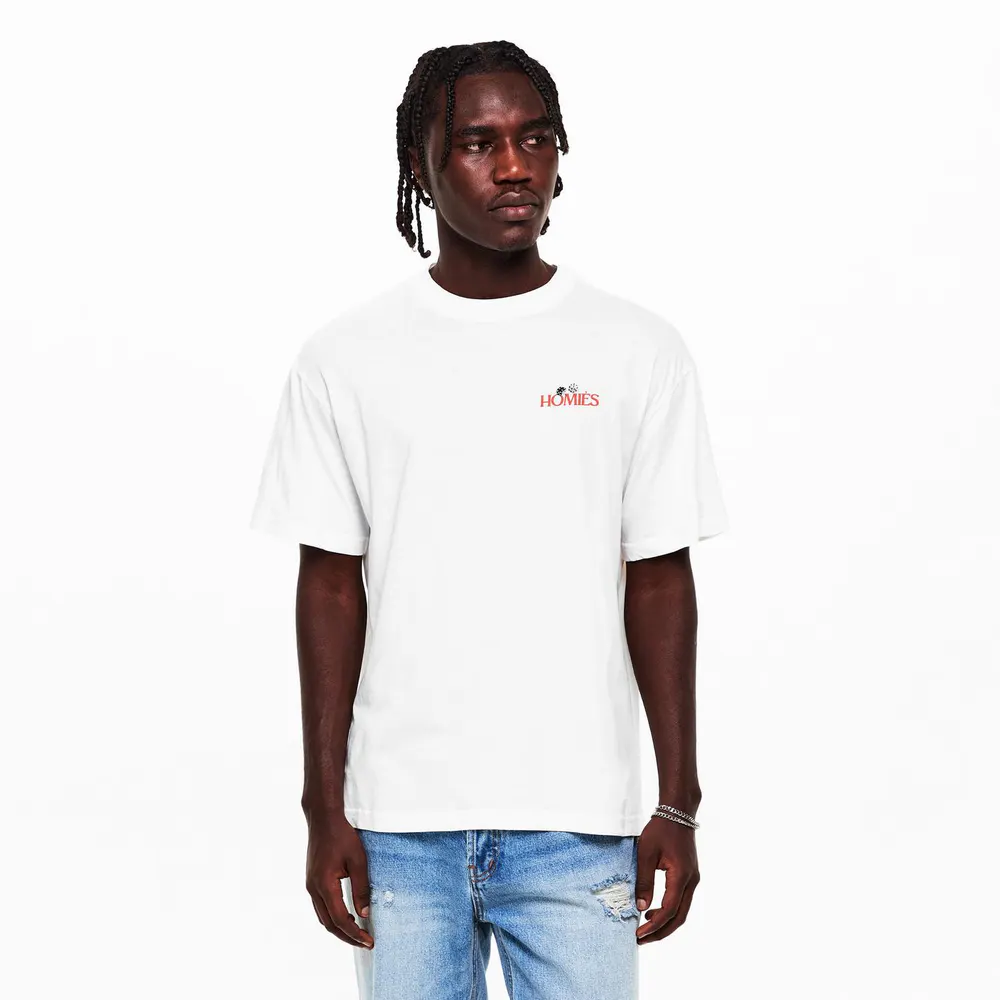 Homies Marbella BACKGAMMON T-SHIRT VINTAGE WHITE in Vintage White, additional product view 3