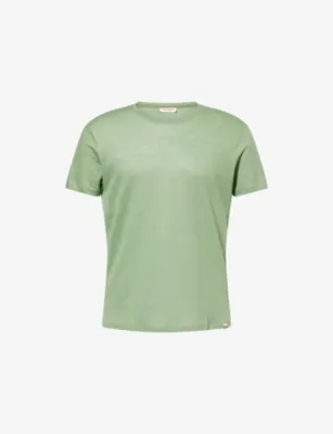 ORLEBAR BROWN Crewneck Short-Sleeve Linen T-shirt