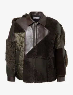SACAI x A.P.C Patchwork Leather Jacket