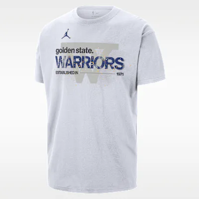 Nike Golden State Warriors Courtside Men's Jordan '85 NBA Statement T-Shirt - White