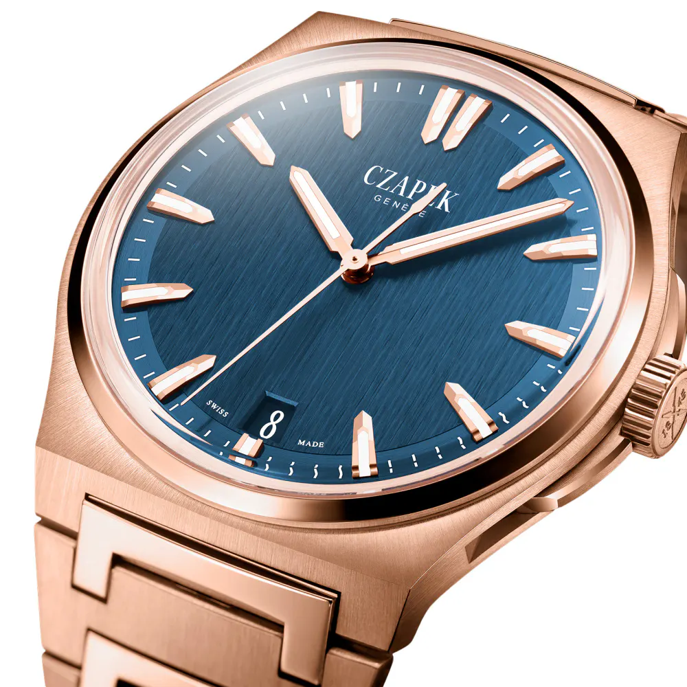 Czapek Antarctique Mount Erebus Deep Blue Full Rose Gold 5N Limited Edition in Blue, additional product view 2