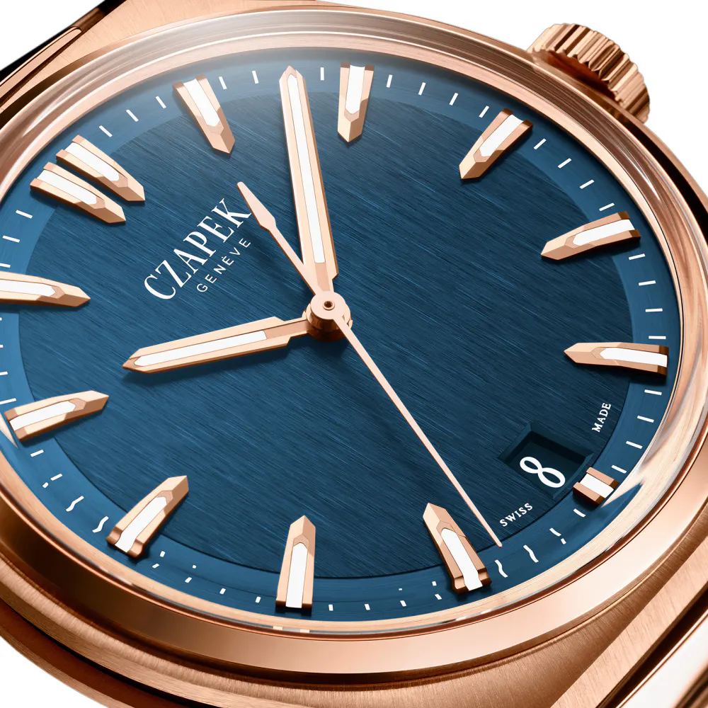 Czapek Antarctique Mount Erebus Deep Blue Full Rose Gold 5N Limited Edition in Blue, additional product view 3