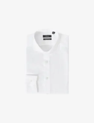 REISS Storm Reg Long-Sleev Cotton-Twill Shirt - SOFT BLUE detail 2