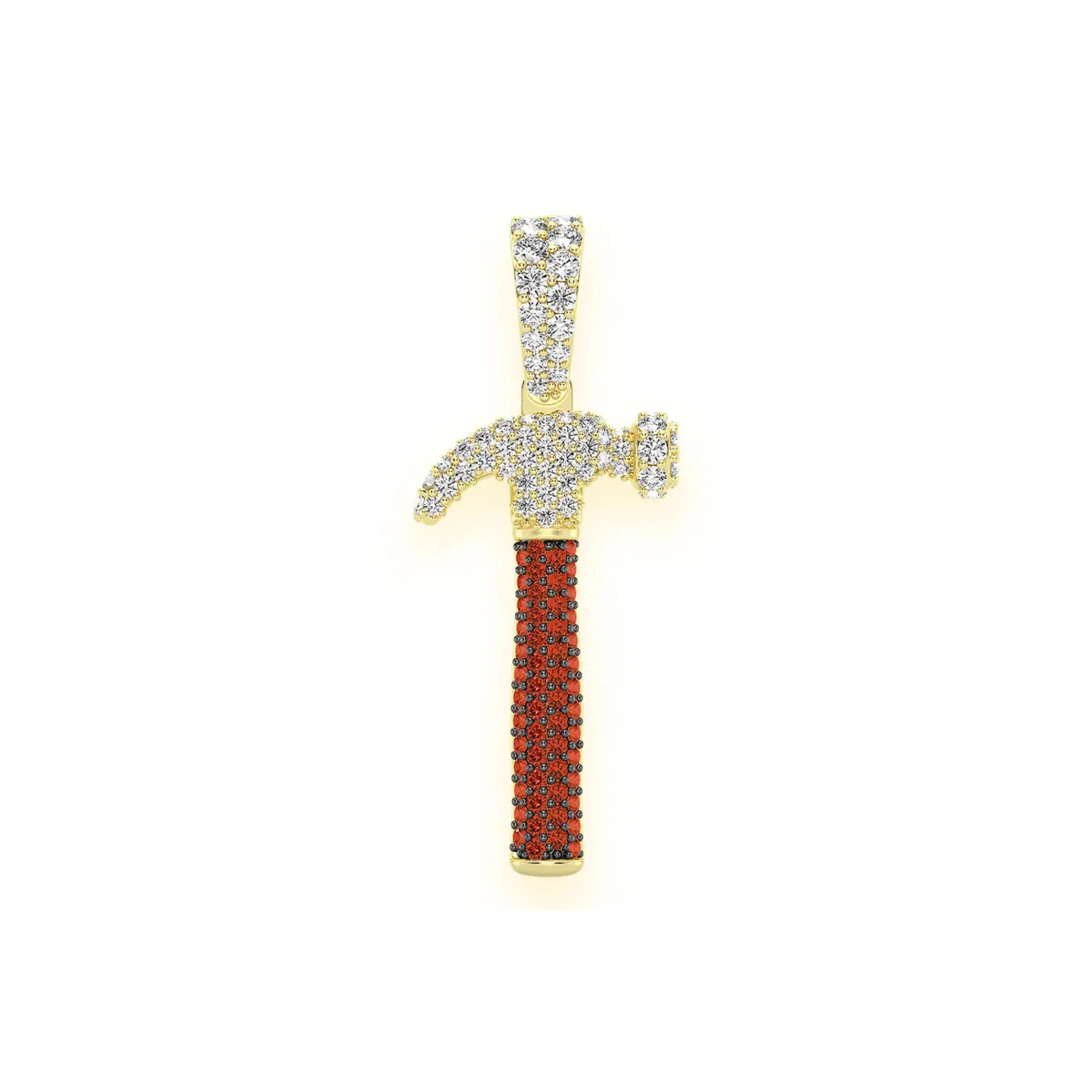 For Him Hammer Diamond Pendant in Rose Gold / Lab Grown Diamond – Pendant