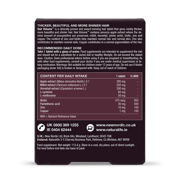 New Nordic Hair Volume 90 Tablets detail 2