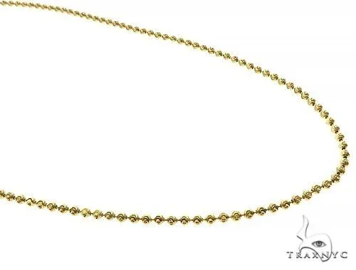 JALGAS - SKYLINE JEWELRY 10K Yellow Gold Moon Cut Chain 2mm 67119 in Yellow / 18 Inches – Chain