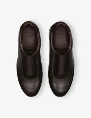LOAKE Ballantyne Leather And Suede Trainers - EUR 42 / 8 UK MEN in Dark Brown, additional product view 2