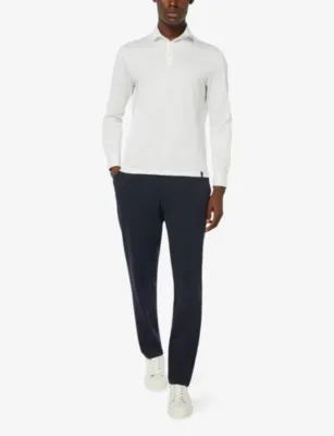 BOGGI Drawstring Straight-Leg Stretch-Woven Trousers detail 2