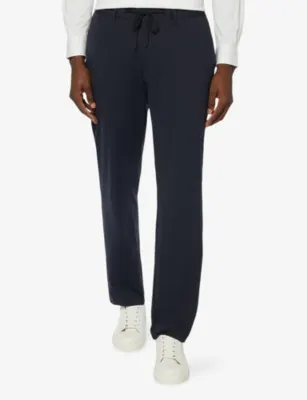 BOGGI Drawstring Straight-Leg Stretch-Woven Trousers detail 3