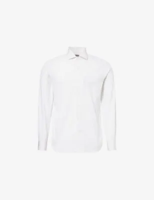 CORNELIANI Pinstripe Cotton Poplin Shirt