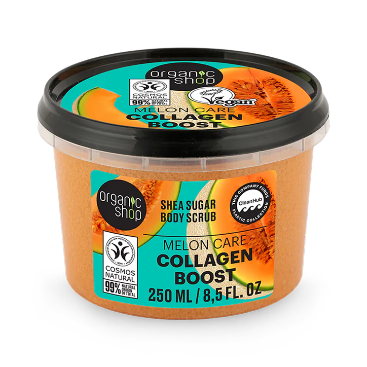Organic Shop Shea Sugar Collagen Boost Body Scrub 250ml