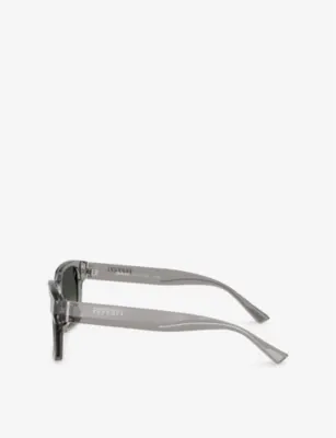 FERRARI FH2011U Square-Frame Acetate Sunglasses in GREY, additional product view 3