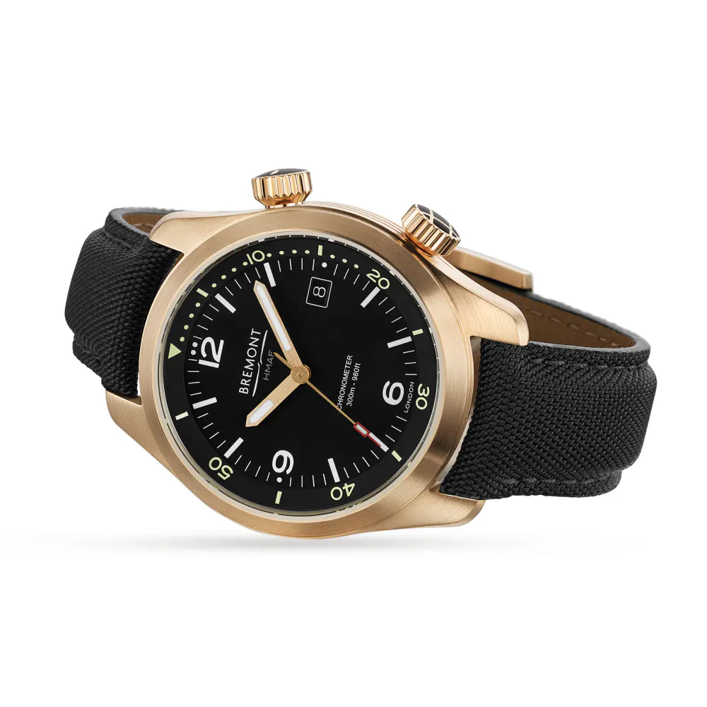Bremont Bronze Argonaut 42mm Mens Watch in Black, additional product view 2