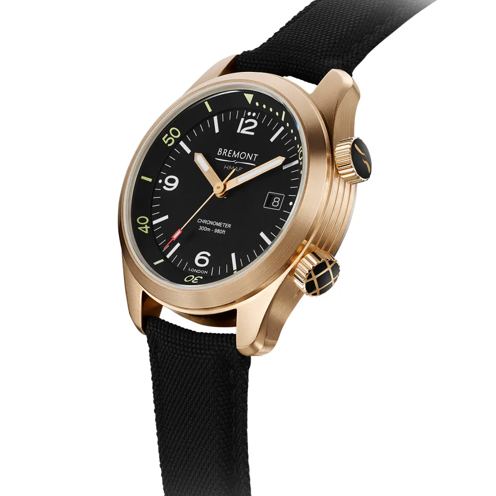 Bremont Bronze Argonaut 42mm Mens Watch in Black, additional product view 3