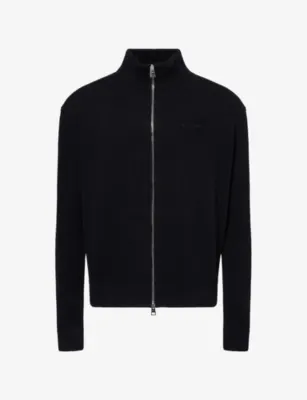 GIVENCHY Zip-Up Wool and Cashmere-Blend Cardigan in BLACK – Mens | Knitwear | Jumpers