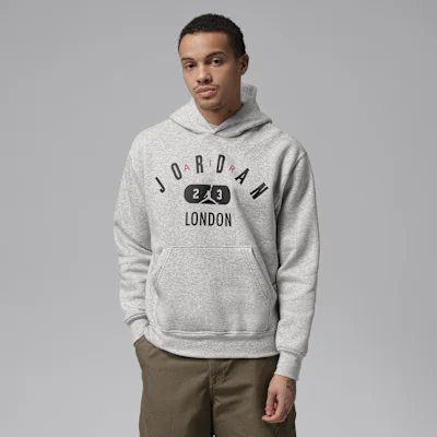 Jordan Men's London Fleece Pullover Hoodie - Grey Heather