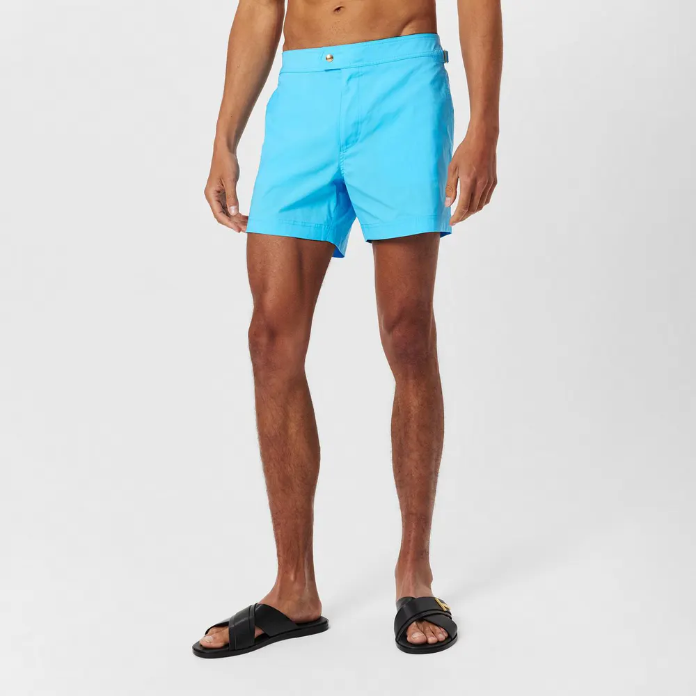 Tom Ford Men's Poplin Swim Shorts detail 3