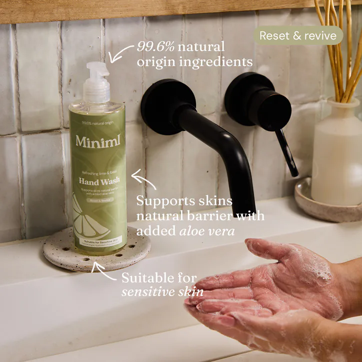 Miniml Hand Wash - Refreshing Lime & Basil - 400ml detail 2