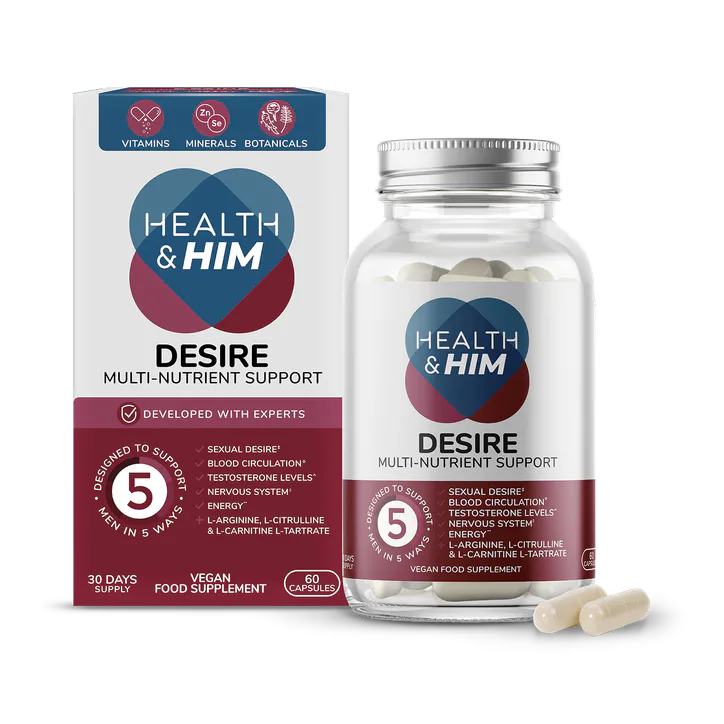 Health & Him Desire Multi-Nutrient Support 60 Capsules