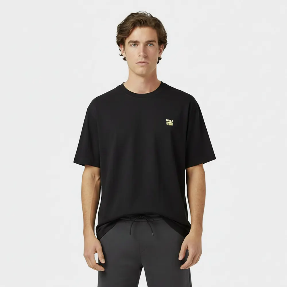 Boss BOSS ORANGE Cotton-jersey T-shirt with Printed Brutalism Artwork detail 3