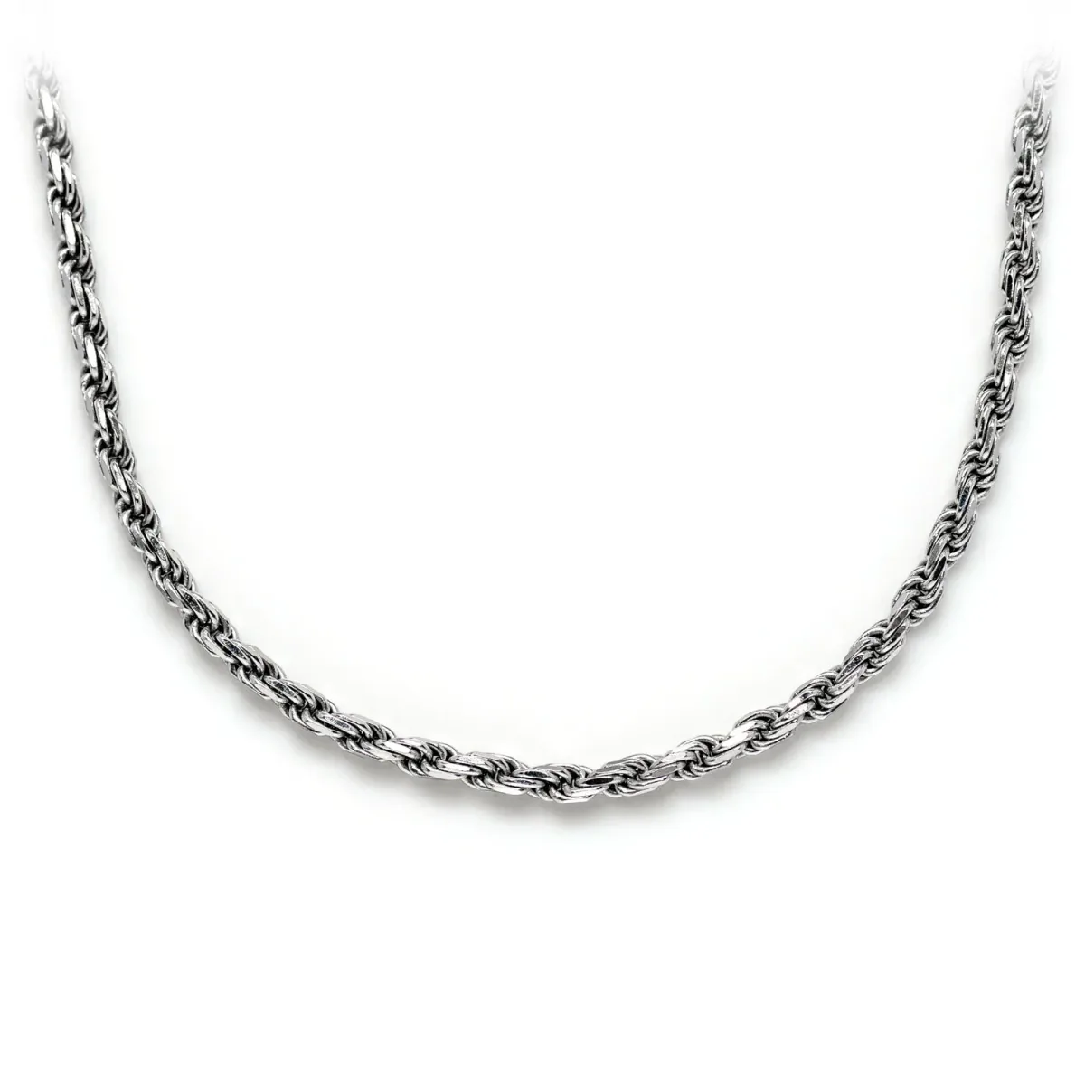 For Him Sterling Silver Rope Chain in 2mm / 925 Sterling Silver / 16" – Chain