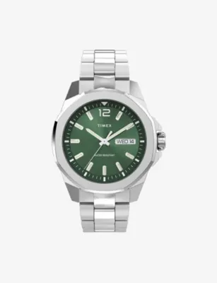 TIMEX TW2W13900 Essex Avenue Stainless-Steel Quartz Analog Watch